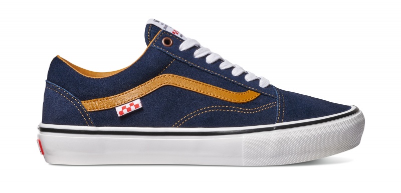 Tnis Vans Old Skool Andrew Reynolds Skate Azul Escuro e Bege